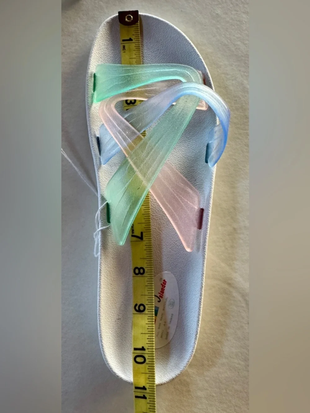 Vintage Islander Women's Pastel Multi-Color Slide Sandals (11) - Picture 11 of 16